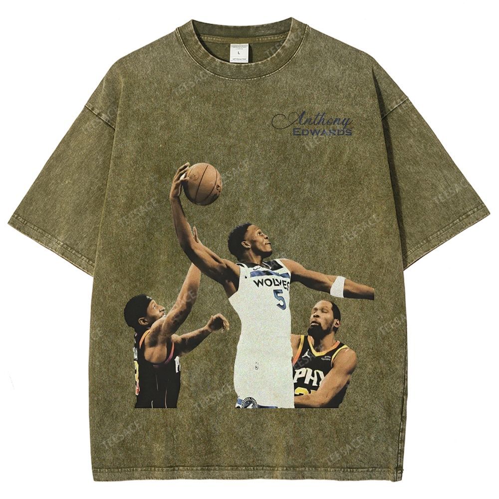 Anthony Edwards Unisex Fit Washed T-Shirt