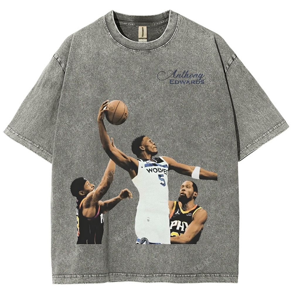 Anthony Edwards Unisex Fit Washed T-Shirt