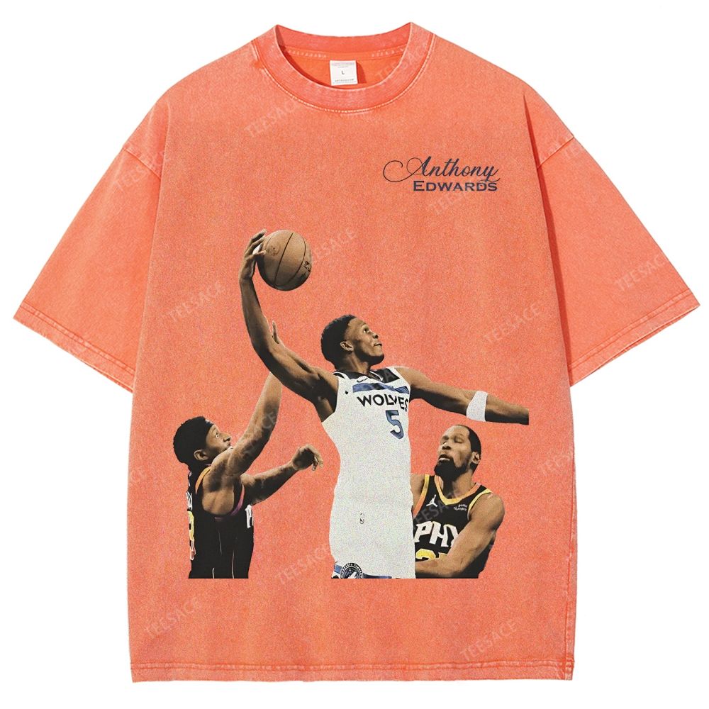 Anthony Edwards Unisex Fit Washed T-Shirt