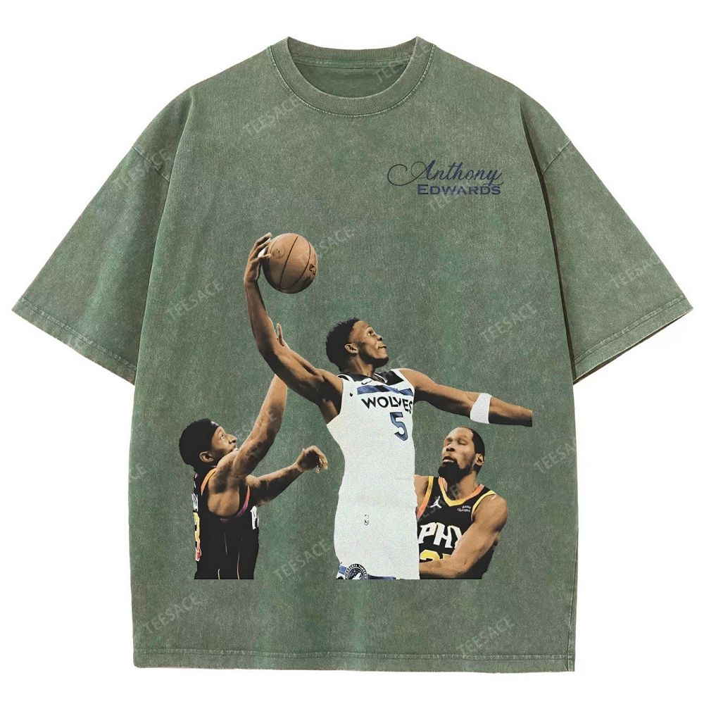 Anthony Edwards Unisex Fit Washed T-Shirt