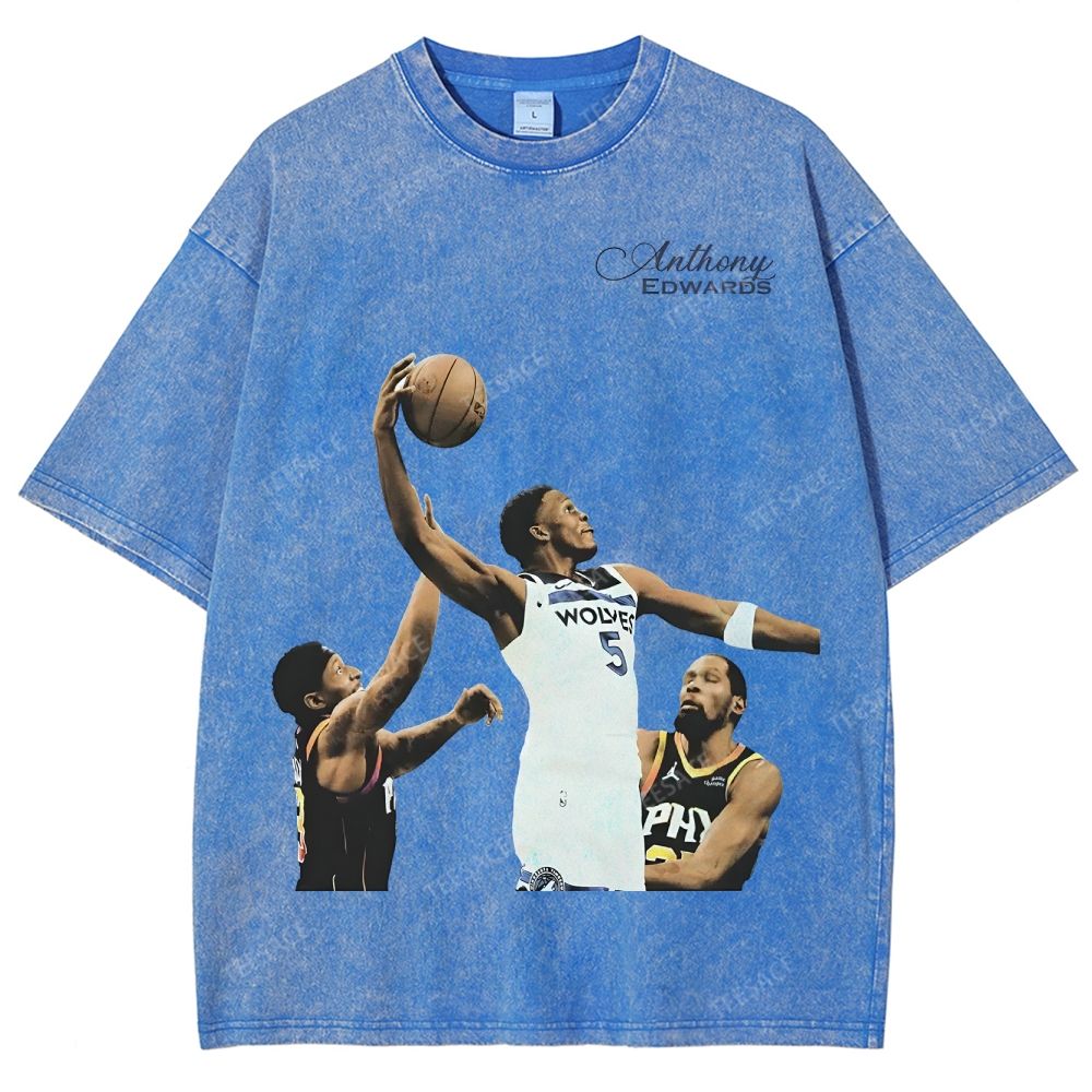 Anthony Edwards Unisex Fit Washed T-Shirt