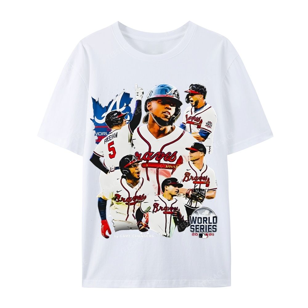 2021 WORLD SERIES CHAMPS - BRAVES Casual Short Sleeve T-Shirt
