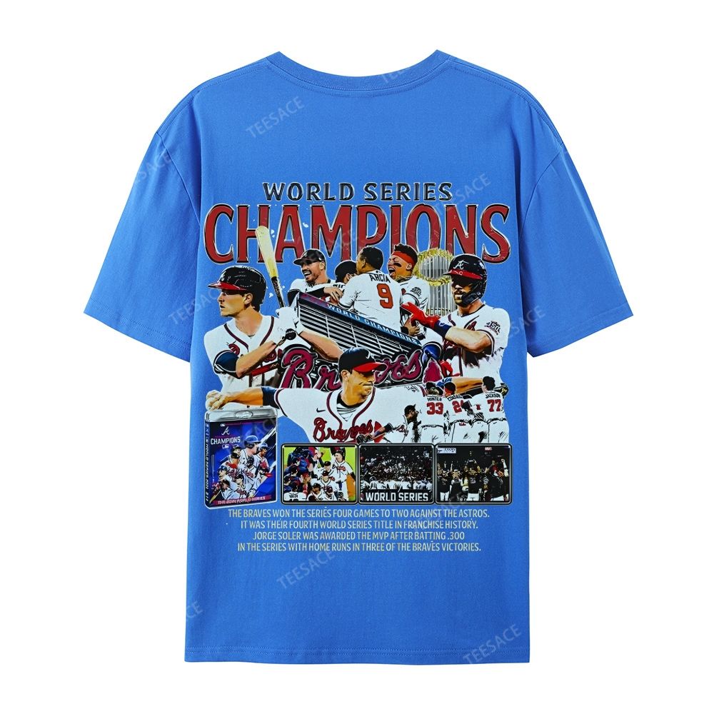 2021 WORLD SERIES CHAMPS - BRAVES Casual Short Sleeve T-Shirt