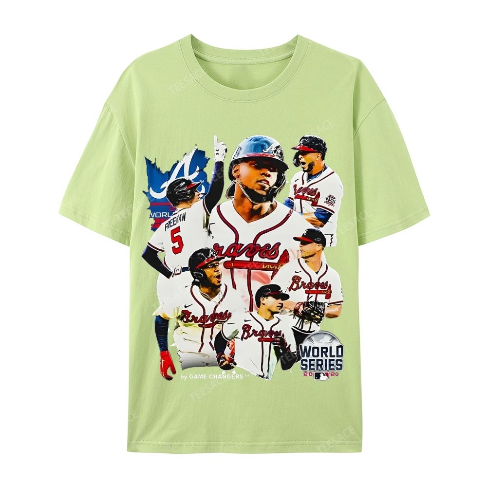 2021 WORLD SERIES CHAMPS - BRAVES Casual Short Sleeve T-Shirt