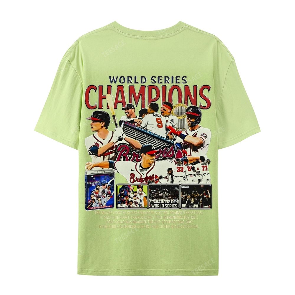 2021 WORLD SERIES CHAMPS - BRAVES Casual Short Sleeve T-Shirt
