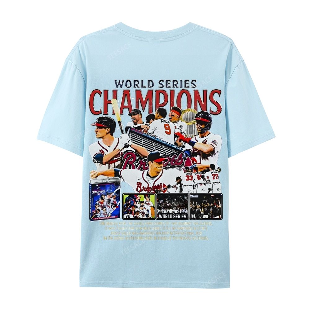 2021 WORLD SERIES CHAMPS - BRAVES Casual Short Sleeve T-Shirt