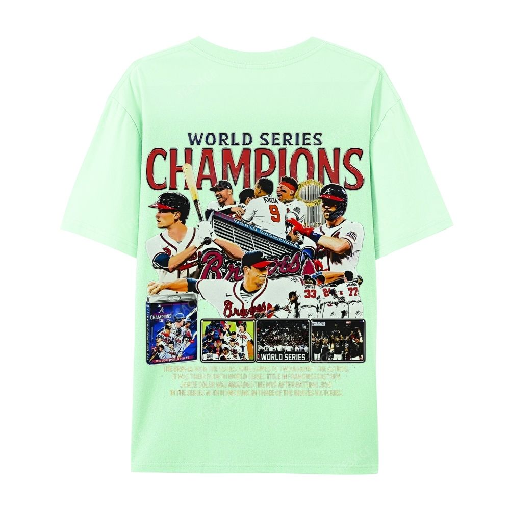 2021 WORLD SERIES CHAMPS - BRAVES Casual Short Sleeve T-Shirt