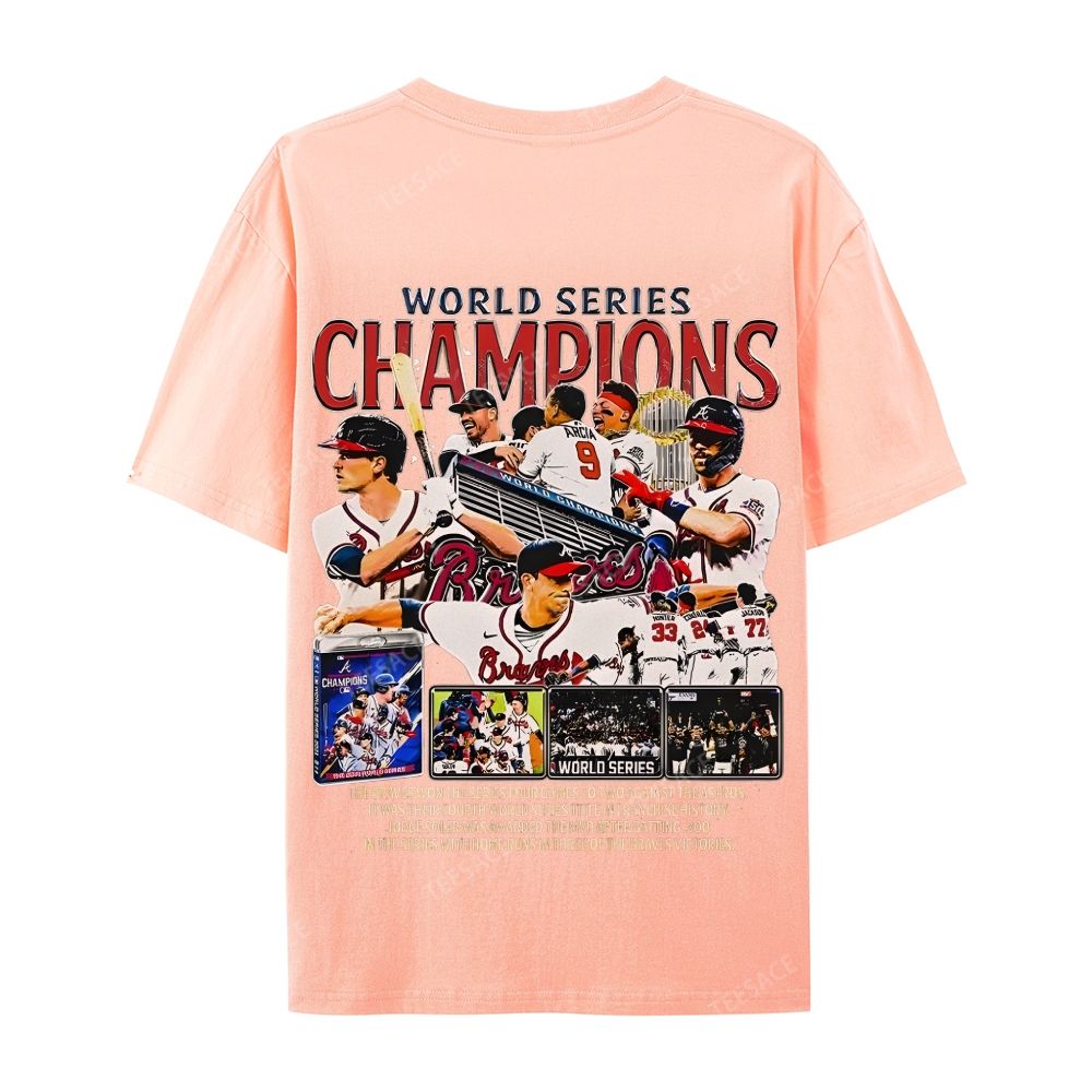 2021 WORLD SERIES CHAMPS - BRAVES Casual Short Sleeve T-Shirt