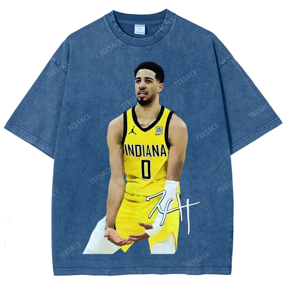 TYRESE HALIBURTON Unisex Fit Washed T-Shirt