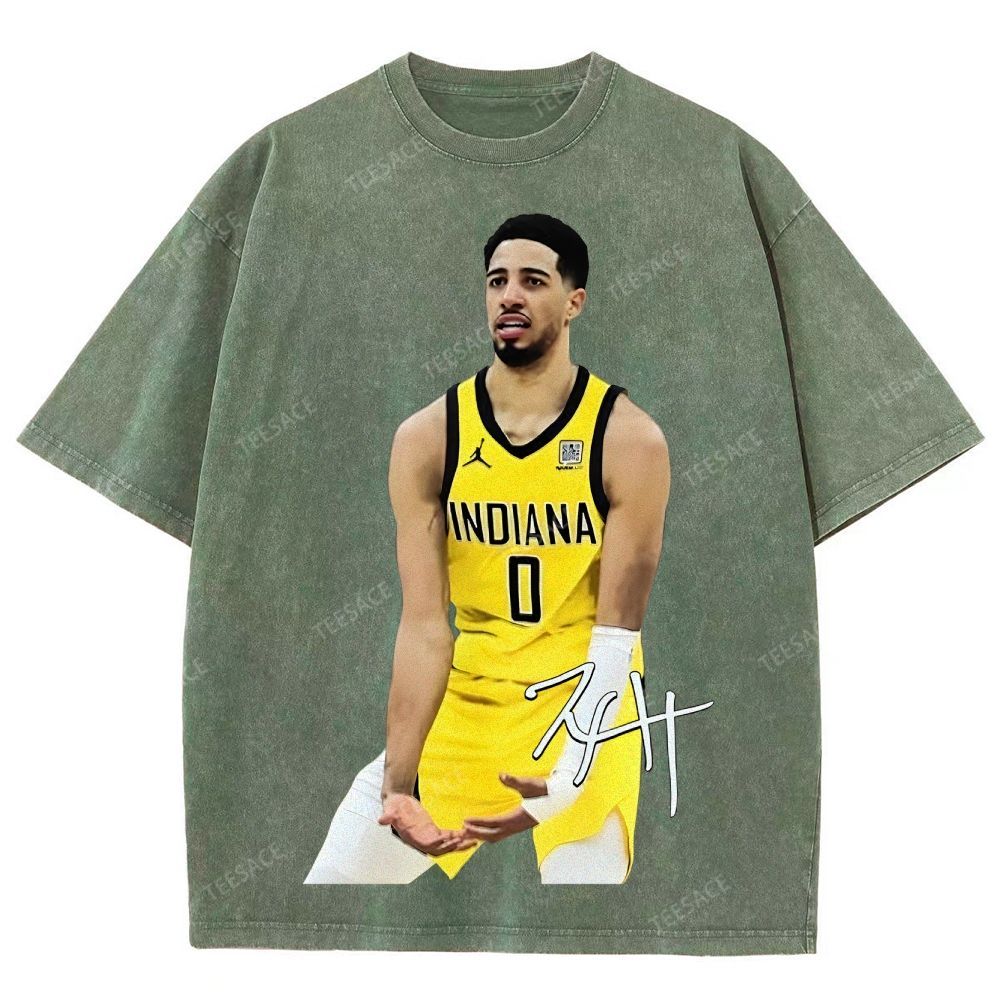 TYRESE HALIBURTON Unisex Fit Washed T-Shirt