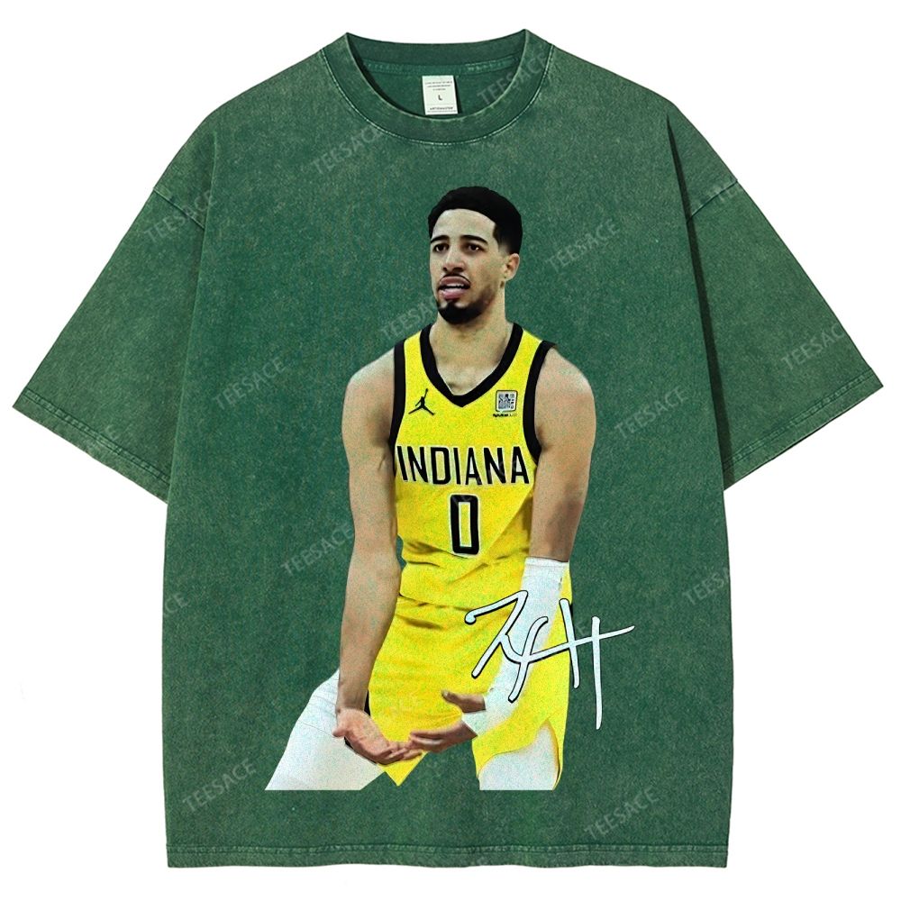 TYRESE HALIBURTON Unisex Fit Washed T-Shirt