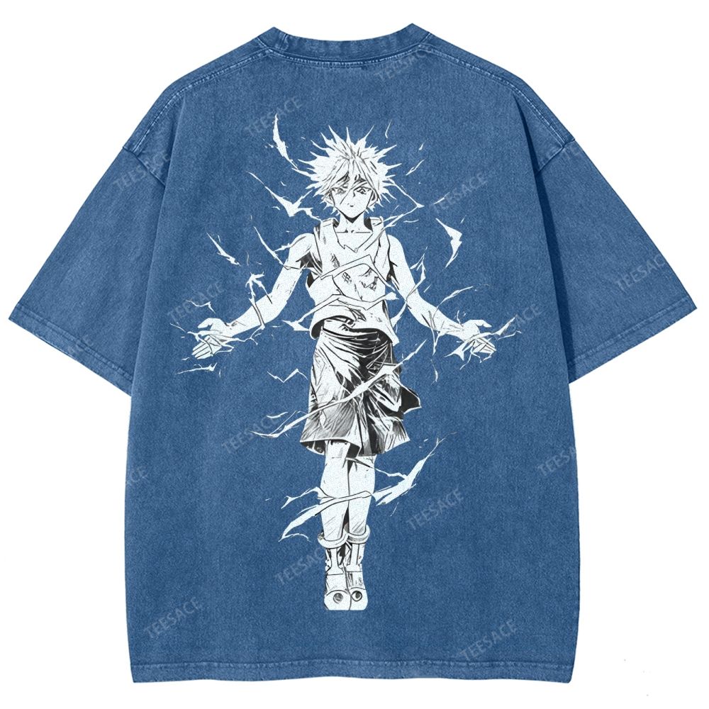 Killua Zoldyck Hunter x Hunter Unisex Fit Washed T-Shirt