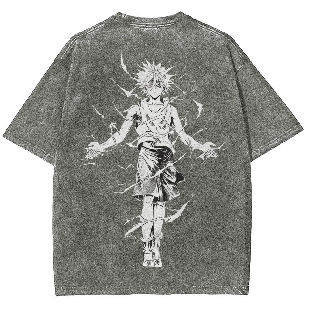 Killua Zoldyck Hunter x Hunter Unisex Fit Washed T-Shirt