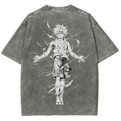 Killua Zoldyck Hunter x Hunter Unisex Fit Washed T-Shirt
