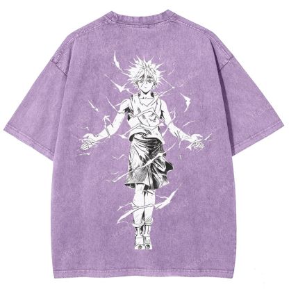 Killua Zoldyck Hunter x Hunter Unisex Fit Washed T-Shirt