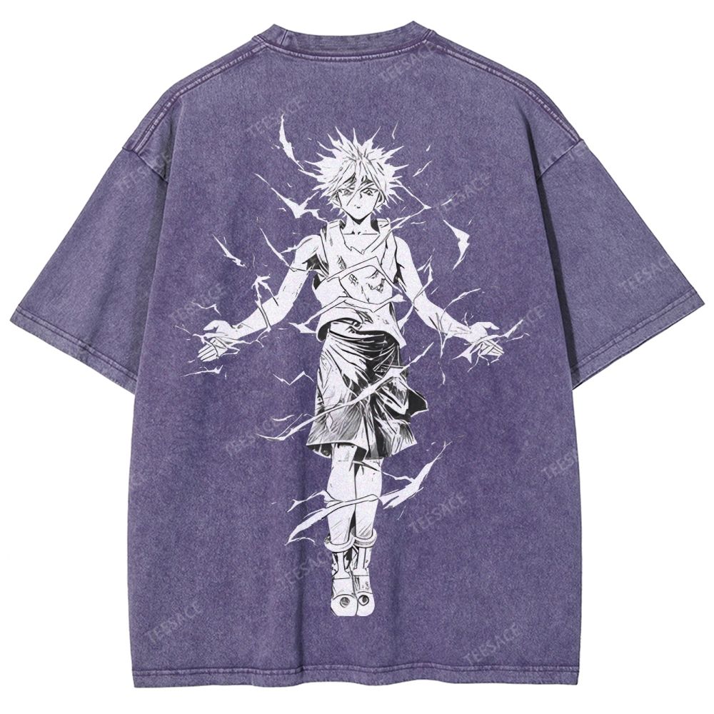 Killua Zoldyck Hunter x Hunter Unisex Fit Washed T-Shirt