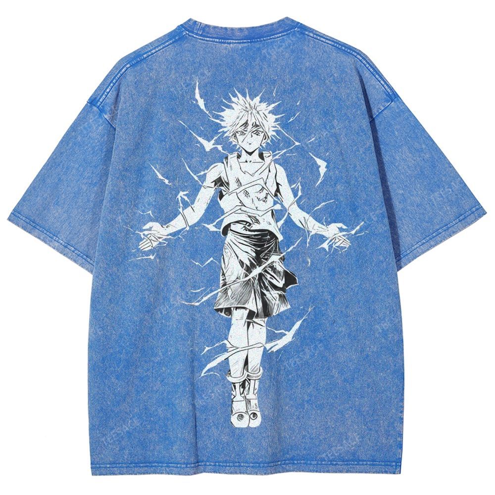 Killua Zoldyck Hunter x Hunter Unisex Fit Washed T-Shirt