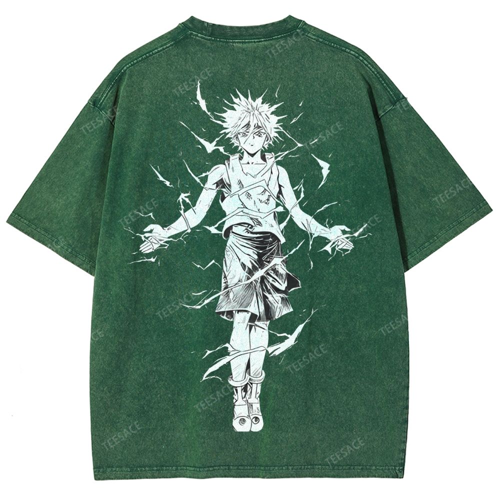 Killua Zoldyck Hunter x Hunter Unisex Fit Washed T-Shirt