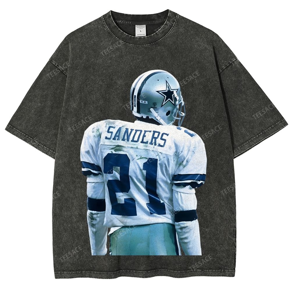 DEION SANDERS Unisex Fit Washed T-Shirt