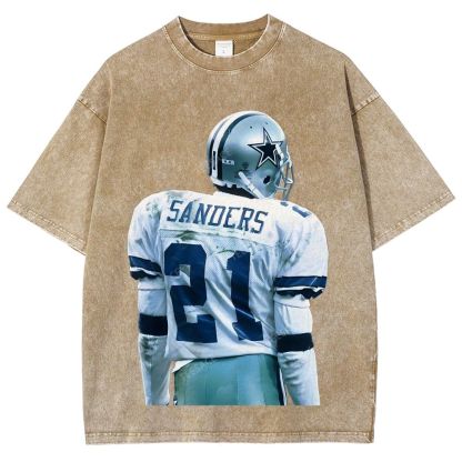DEION SANDERS Unisex Fit Washed T-Shirt