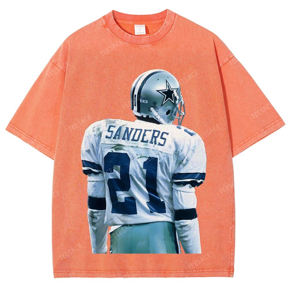 DEION SANDERS Unisex Fit Washed T-Shirt