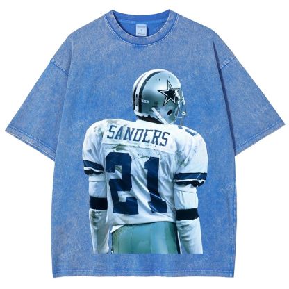 DEION SANDERS Unisex Fit Washed T-Shirt