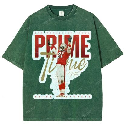 DEION SANDERS Unisex Fit Washed T-Shirt
