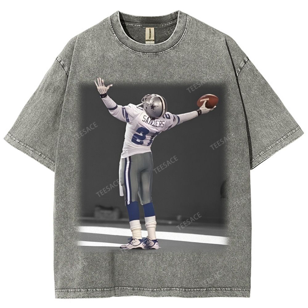 DEION SANDERS Unisex Fit Washed T-Shirt