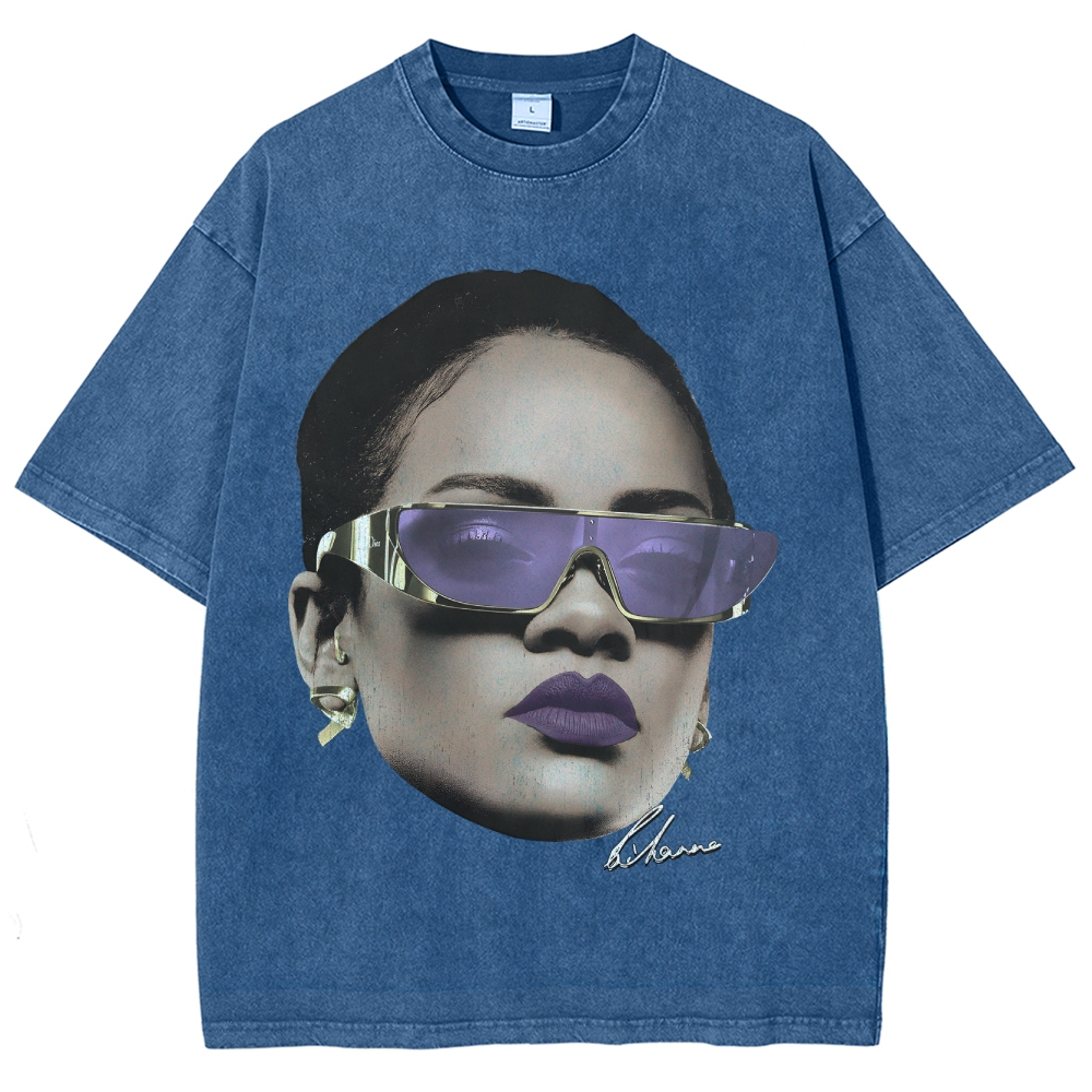 RIHANNA SIGNATURE Unisex Fit Washed T-Shirt