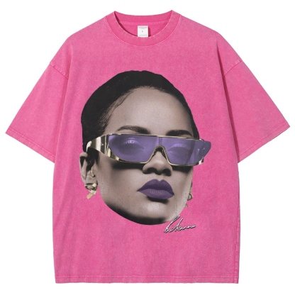 RIHANNA SIGNATURE Unisex Fit Washed T-Shirt