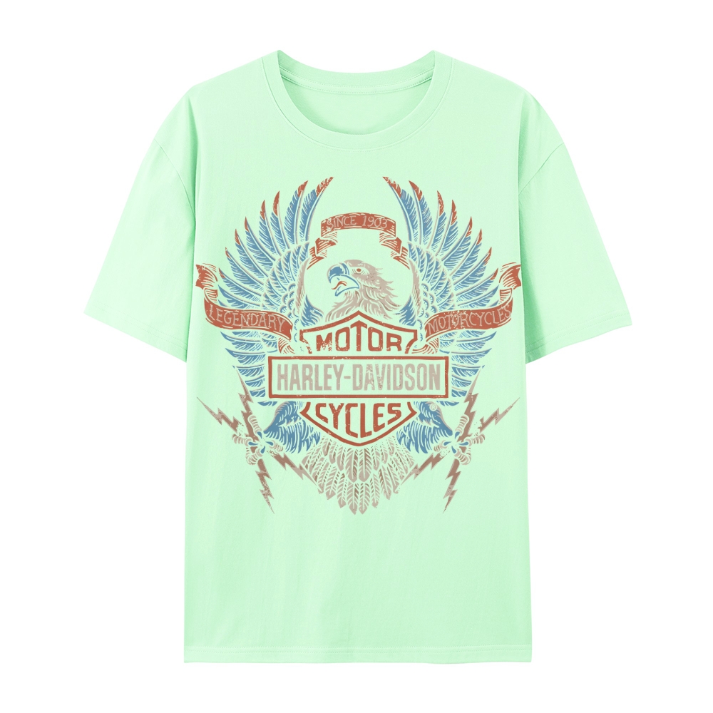 Casual Short Sleeve T-Shirt HARLEY DAVIDSON ELECTRIC EAGLE 