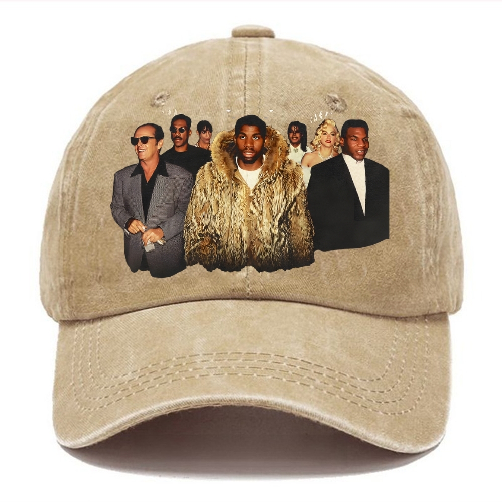 Unisex Vintage Casual Washed Cap | THE MAGIC EARVIN JOHNSON