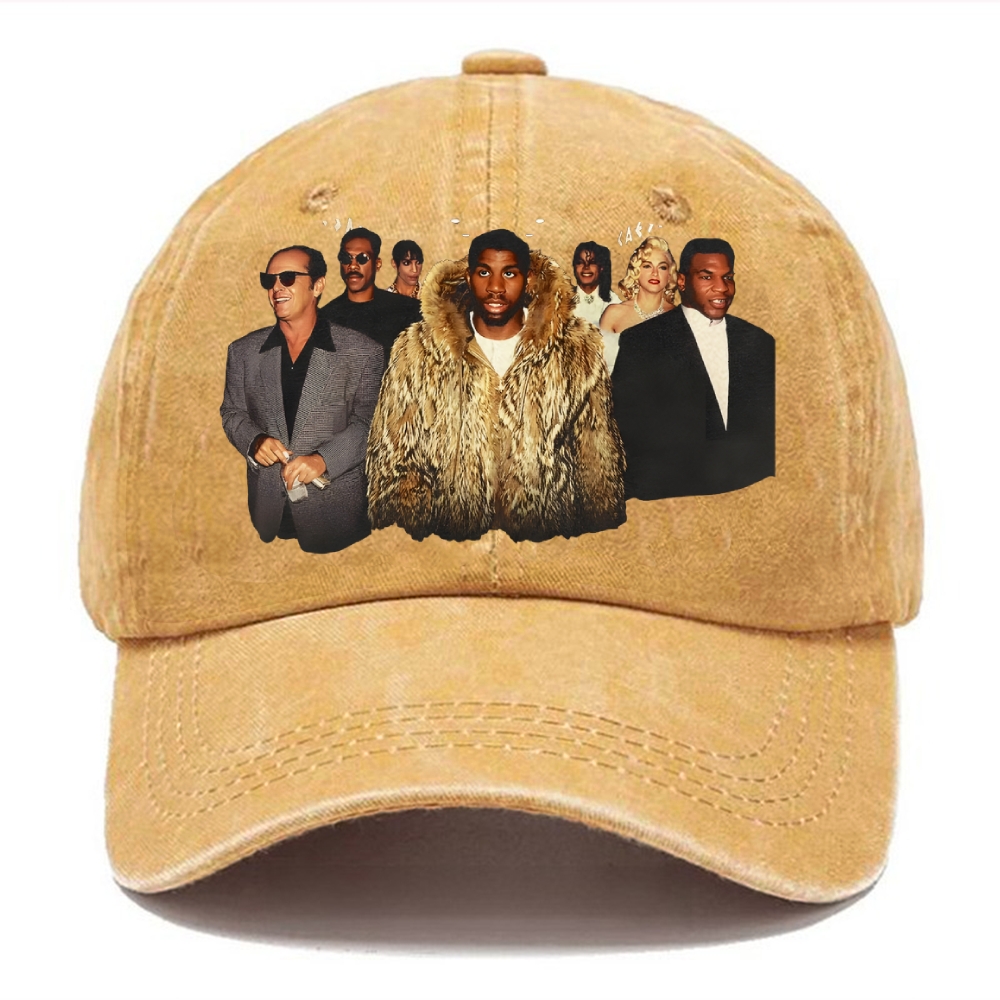 Unisex Vintage Casual Washed Cap | THE MAGIC EARVIN JOHNSON