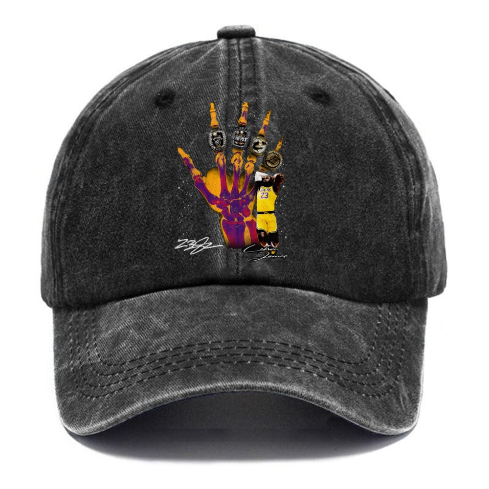 Unisex Vintage Casual Washed Cap | JAMES CHAMPIONS