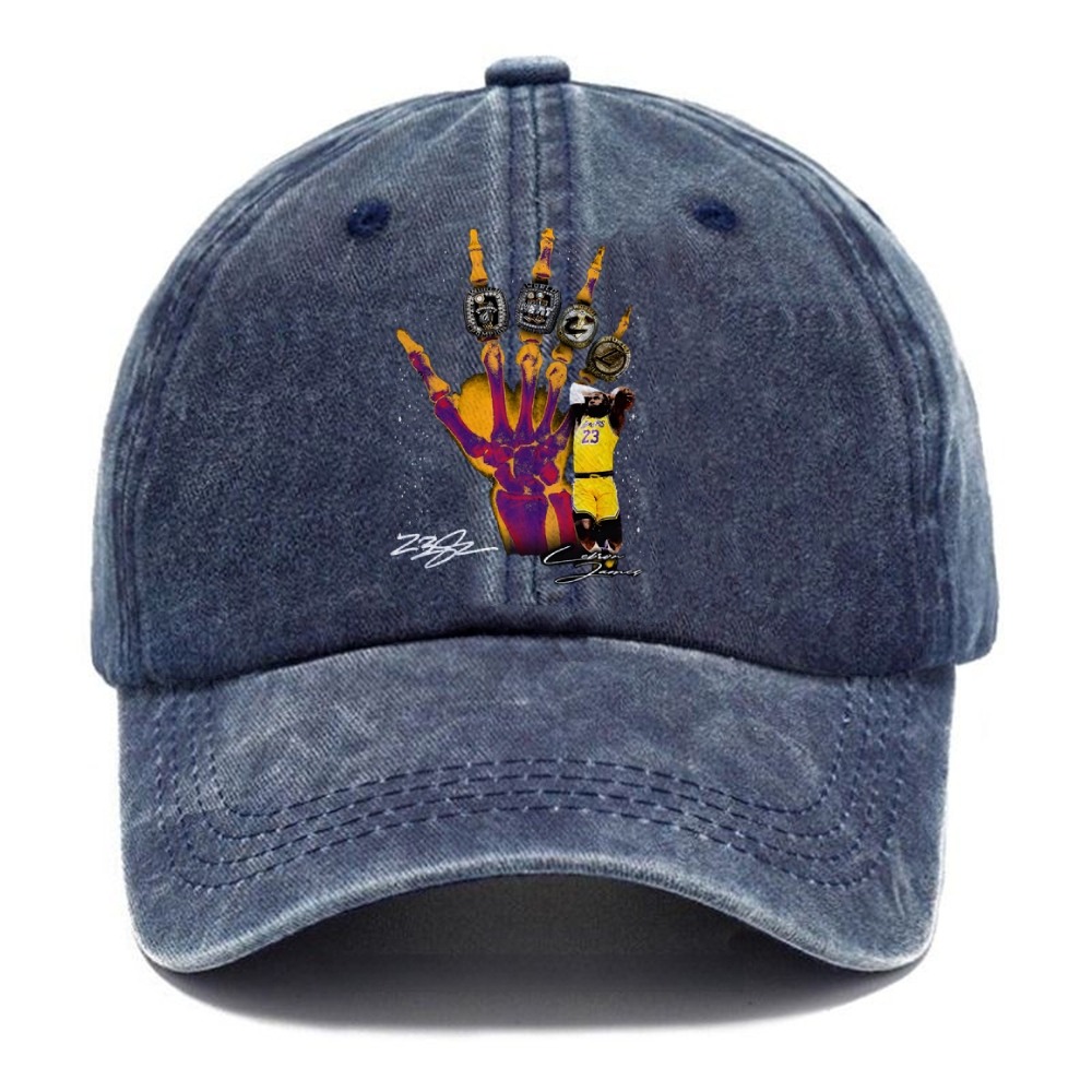 Unisex Vintage Casual Washed Cap | JAMES CHAMPIONS