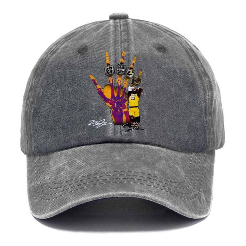 Unisex Vintage Casual Washed Cap | JAMES CHAMPIONS