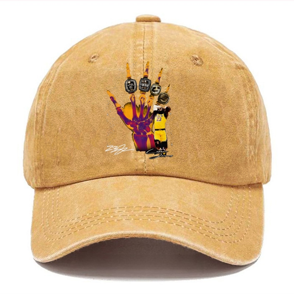 Unisex Vintage Casual Washed Cap | JAMES CHAMPIONS