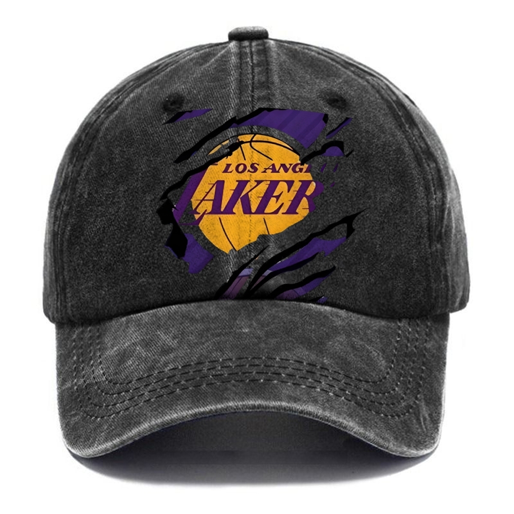 Unisex Vintage Casual Washed Cap | Lakers