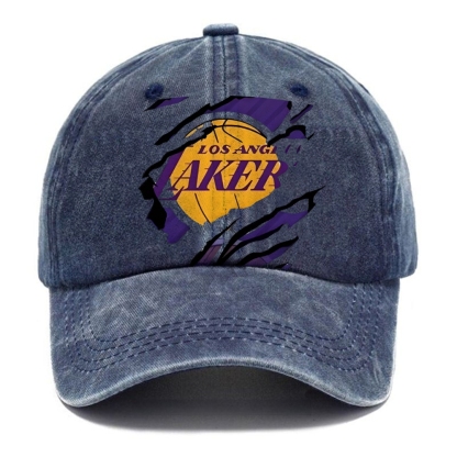 Unisex Vintage Casual Washed Cap | Lakers