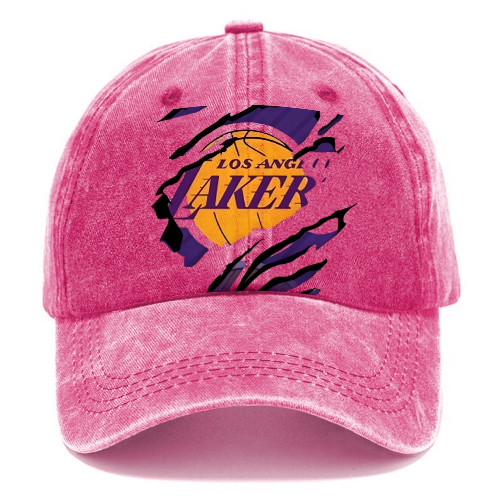 Unisex Vintage Casual Washed Cap | Lakers