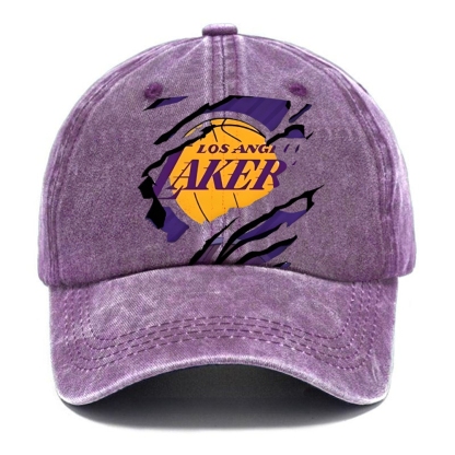 Unisex Vintage Casual Washed Cap | Lakers