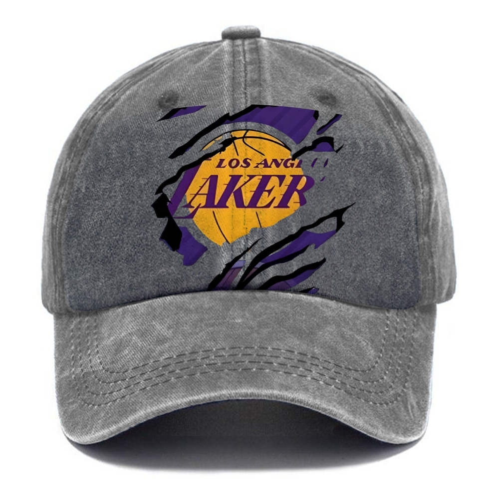 Unisex Vintage Casual Washed Cap | Lakers