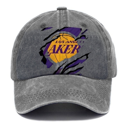 Unisex Vintage Casual Washed Cap | Lakers