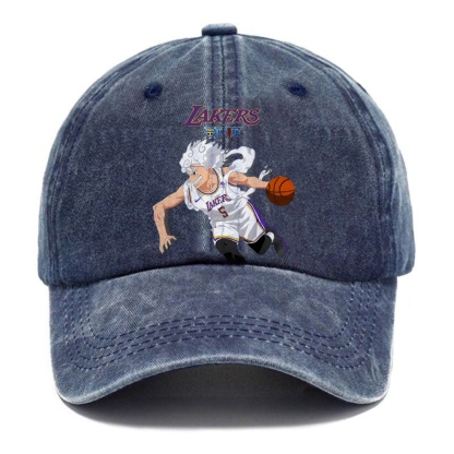 Unisex Vintage Casual Washed Cap | LAKERS ONE PICEC