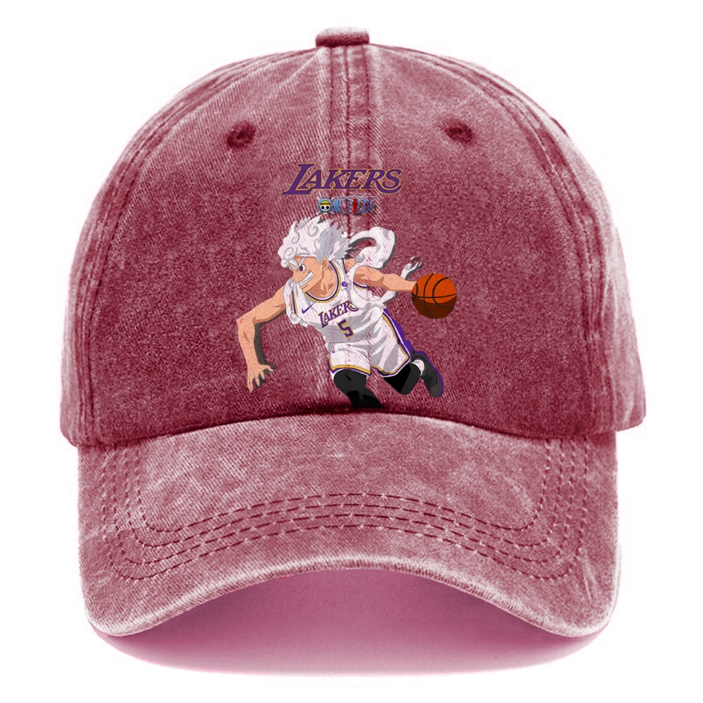 Unisex Vintage Casual Washed Cap | LAKERS ONE PICEC