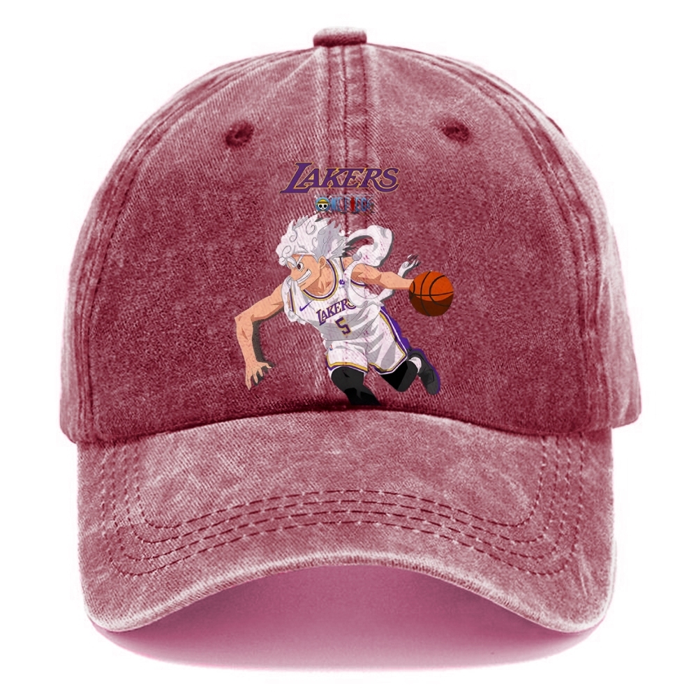 Unisex Vintage Casual Washed Cap | LAKERS ONE PICEC