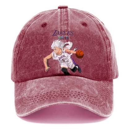 Unisex Vintage Casual Washed Cap | LAKERS ONE PICEC