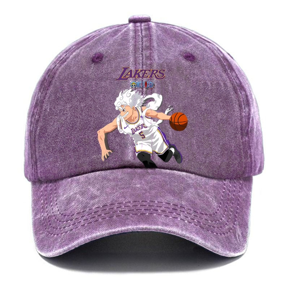 Unisex Vintage Casual Washed Cap | LAKERS ONE PICEC