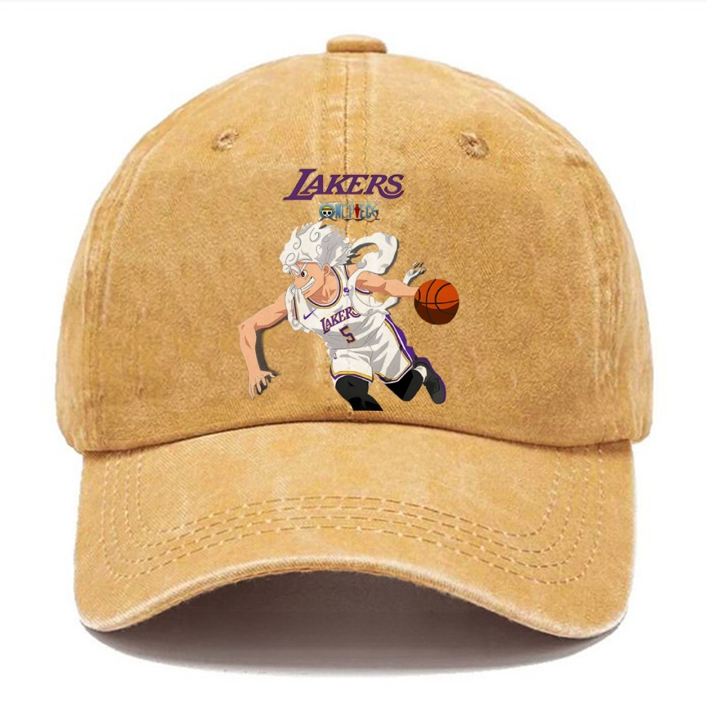 Unisex Vintage Casual Washed Cap | LAKERS ONE PICEC