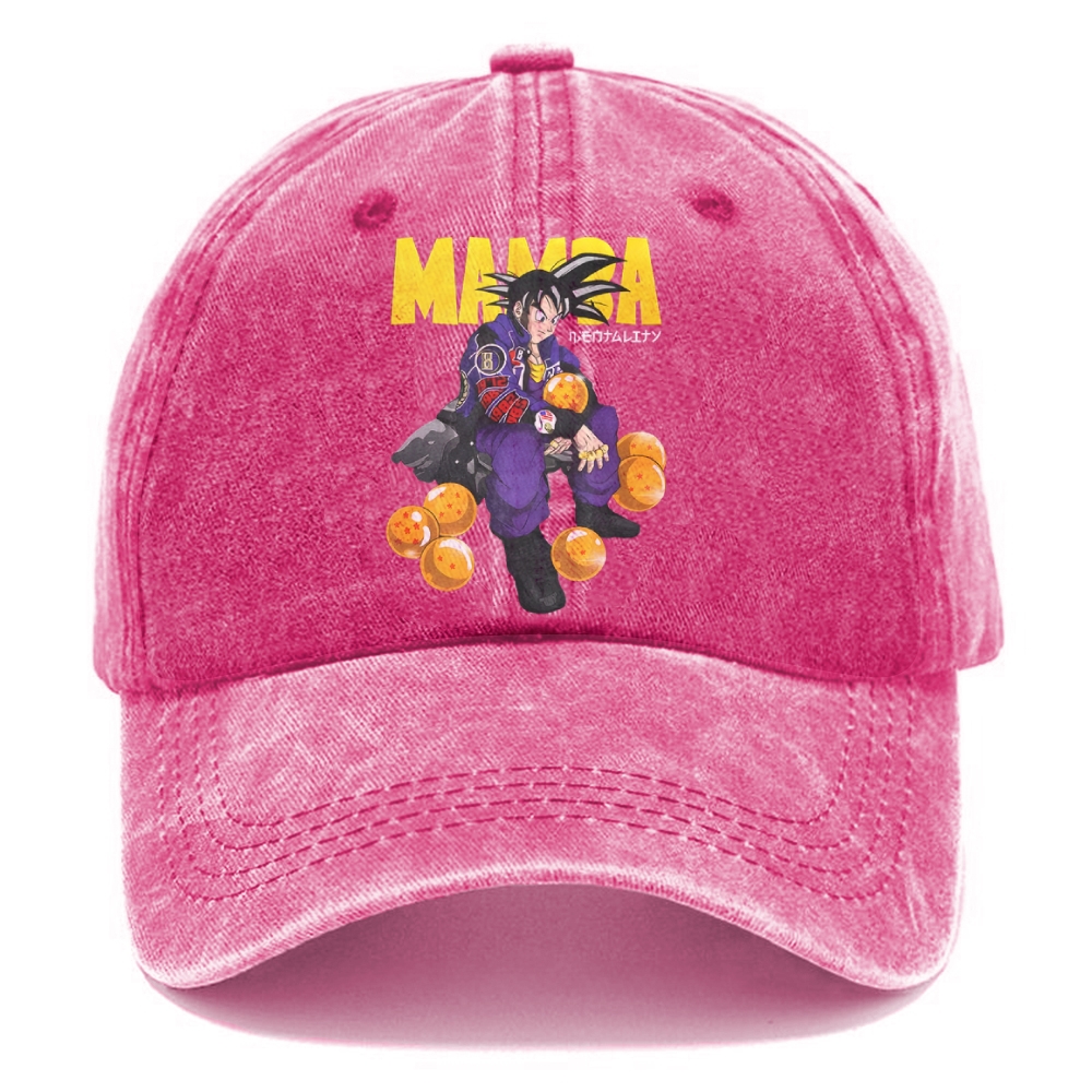 Unisex Vintage Casual Washed Cap | MAMBA GOKU